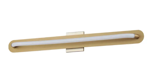 ET2 Contemporary Lighting E23436-01GLD Loop 36" LED Wall Sconce, Color Temperature 3000K, Voltage 120-277V, Gold Finish