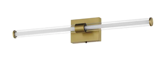 ET2 Contemporary Lighting E23443-10NAB Fuse 30" LED Vanity Light, Multi-Color Temperature, Voltage 120V, Natural Aged Brass Finish