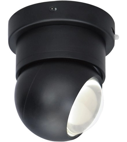 ET2 Contemporary Lighting E23510-BK Nodes LED 4.75 inch Flush Mount Ceiling Light, Multi-Color Temperature, Lumens 700lm, Black Finish