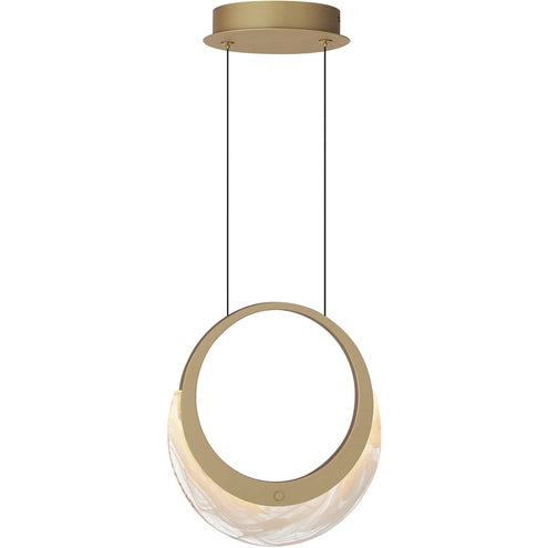 ET2 Contemporary Lighting E23911-112GLD Lyra LED 0.5 inch Gold Single Pendant Ceiling Light CCT 3000K, 120-277V