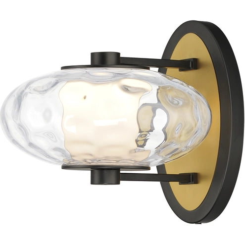 ET2 Contemporary Lighting E24030-24BKNAB Amulet LED 8.5 inch Black and Natural Aged Brass Wall Sconce Wall Light