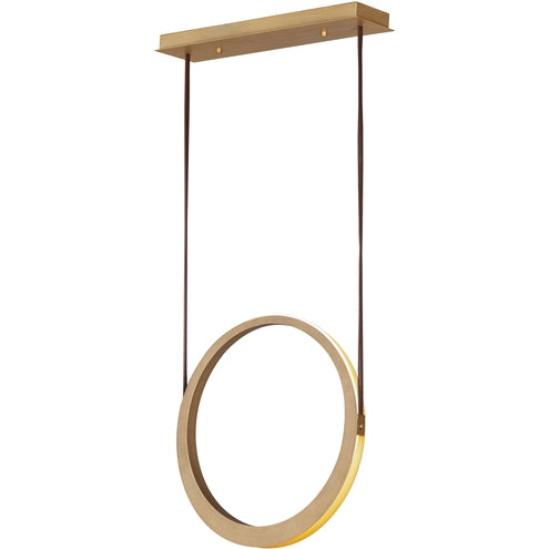 ET2 Contemporary Lighting E24081-NAB Tether LED 5.5 inch Natural Aged Brass Single Pendant Ceiling Light