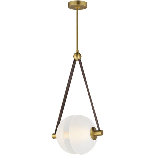 ET2 Contemporary Lighting E24088-90NAB Dispatch LED 11.75 inch Natural Aged Brass Single Pendant Ceiling Light