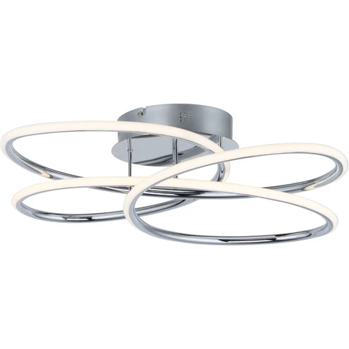 ET2 Contemporary Lighting E24134-PC Coaster LED 20.25 inch Polished Chrome Flush Mount Ceiling Light