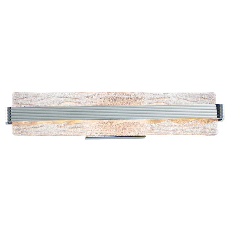 ET2 Contemporary Lighting E24424-124PC 24" Ripple LED Bath Vanity Wall Light - Finish: Polished Chrome