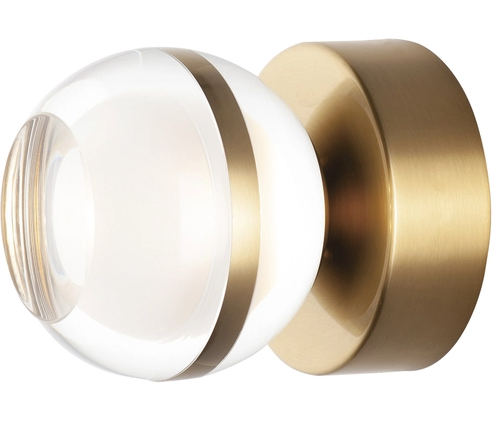 ET2 Contemporary Lighting E24590-93NAB Swank LED 4.75 inch Wall Sconce Wall Light, Color Temperature 3000K, Lumens 480lm, Natural Aged Brass