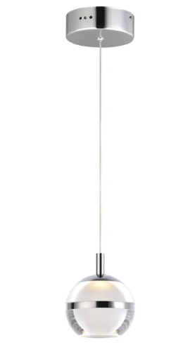 ET2 Contemporary Lighting E24591-93PC Swank LED Pendant, Color Temperature 3000K, 360 Lumens, Voltage 120V, Polished Chrome Finish