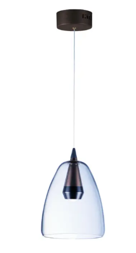 ET2 Contemporary Lighting E24608-18BKCOF Sven LED Pendant, Color Temperature 3000K, 190 Lumens, Voltage 120V, Black / Coffee Finish
