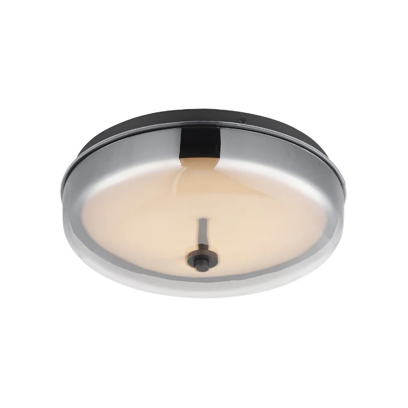 ET2 Contemporary Lighting E24660-138GM 12" Voto 1-Light Integrated LED Flush Mount Ceiling Light - Finish: Gunmetal