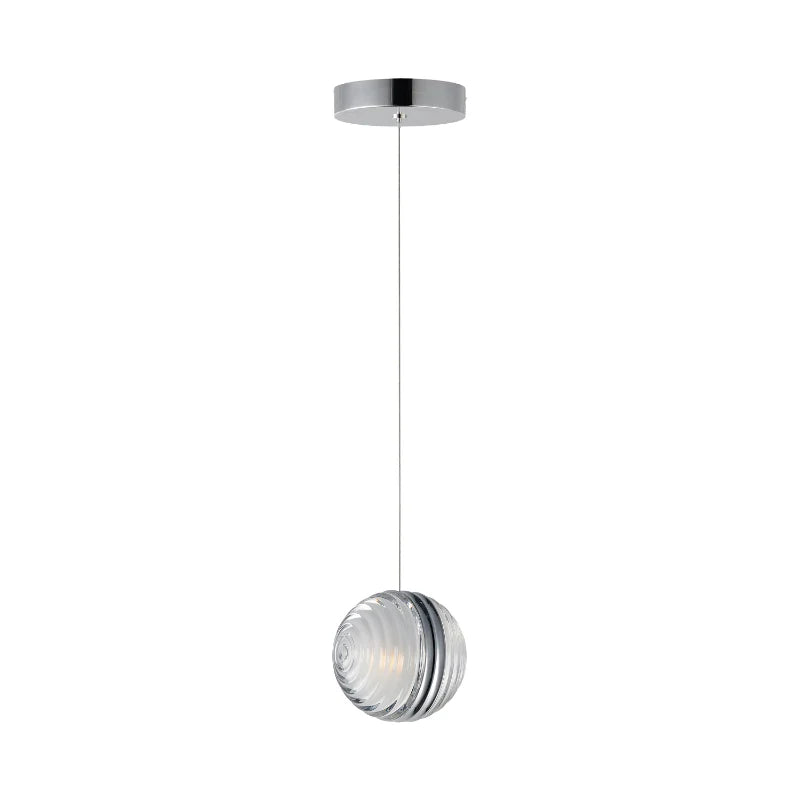 ET2 Contemporary Lighting E24691-75PC 5" Pulse LED Single Pendant Ceiling Light - Finish: Polished Chrome