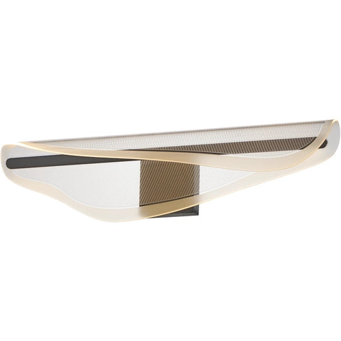 ET2 Contemporary Lighting E24713-144BK Manta LED 6.75 inch Black Wall Sconce Wall Light