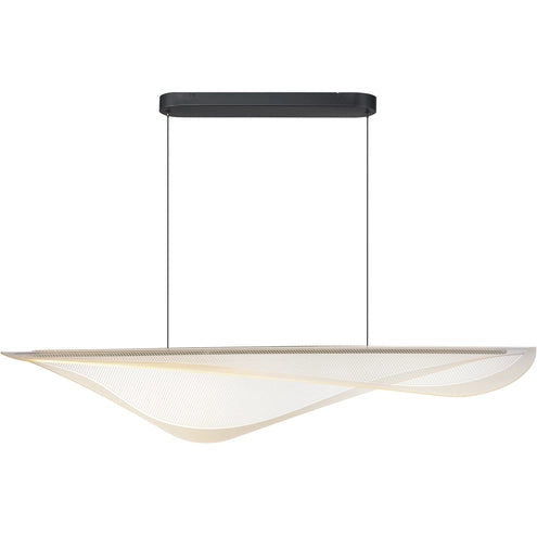 ET2 Contemporary Lighting E24714-144BK Manta LED 47 inch Black Linear Pendant Ceiling Light