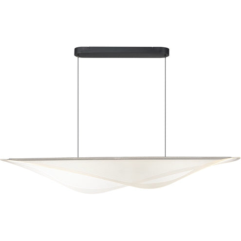 ET2 Contemporary Lighting E24716-144BK Manta LED 59 inch Black Linear Pendant Ceiling Light