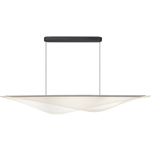 ET2 Contemporary Lighting E24718-144BK Manta LED 70.75 inch Black Linear Pendant Ceiling Light