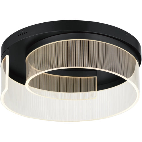 ET2 Contemporary Lighting E24779-133BK Sonata LED 19.75 inch Black Flush Mount Ceiling Light