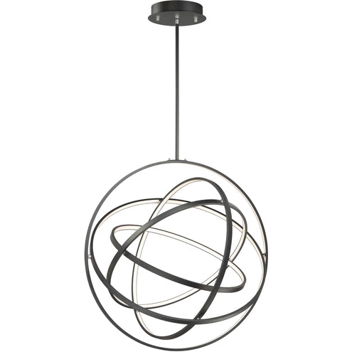 ET2 Contemporary Lighting E24785-BK Gyro II LED 31.5 inch Black Single Pendant Ceiling Light