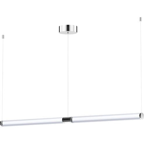 ET2 Contemporary Lighting E24835-75AL Vanish LED 52 inch Brushed Aluminum Linear Pendant Ceiling Light