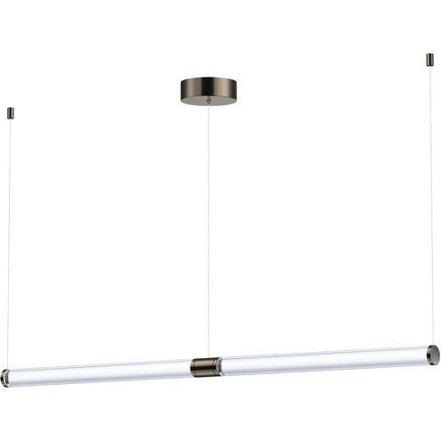 ET2 Contemporary Lighting E24835-75GM Vanish LED 52 inch Gunmetal Linear Pendant Ceiling Light