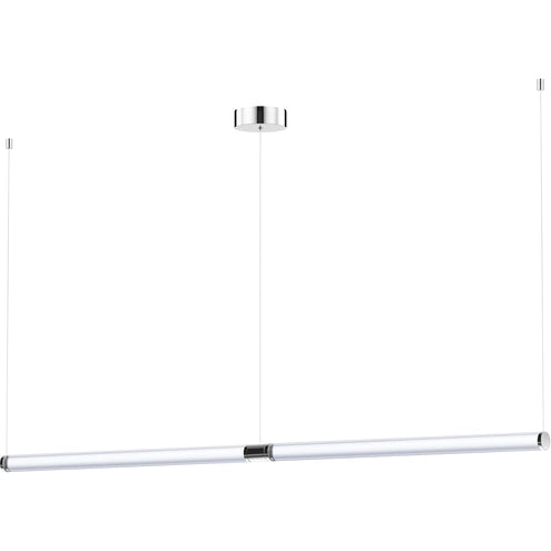 ET2 Contemporary Lighting E24837-75AL Vanish LED 72 inch Brushed Aluminum Linear Pendant Ceiling Light