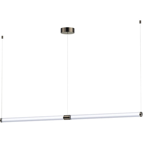 ET2 Contemporary Lighting E24837-75GM Vanish LED 72 inch Gunmetal Linear Pendant Ceiling Light