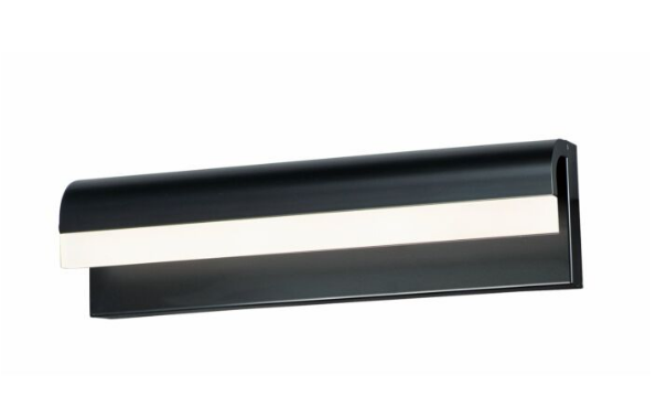 ET2 Contemporary Lighting E24842-90BK Waterfall LED 18 inch Black Bath Vanity Wall Light