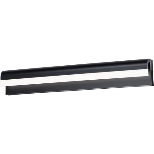 ET2 Contemporary Lighting E24846-90BK Waterfall LED 30 inch Black Bath Vanity Wall Light