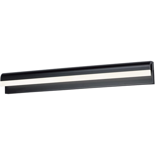 ET2 Contemporary Lighting E24848-90BK Waterfall LED 35.75 inch Black Bath Vanity Wall Light