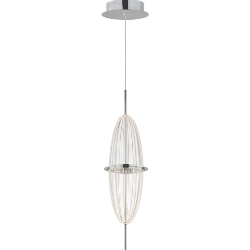 ET2 Contemporary Lighting E24891-133PC Quasar LED 5.5 inch Polished Chrome Single Pendant Ceiling Light
