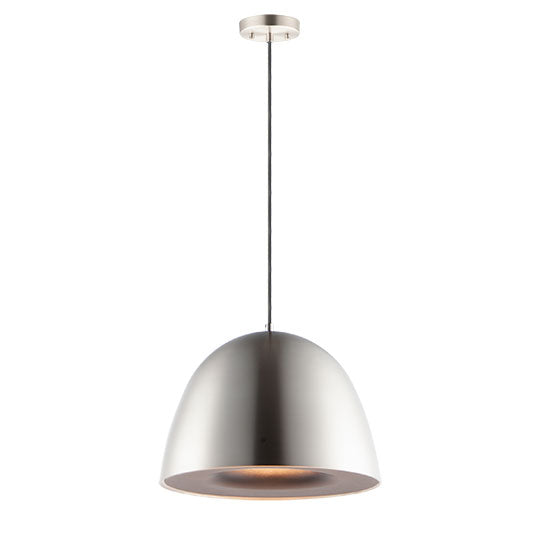 ET2 Contemporary Lighting E24914-SNBK Fungo 16" LED Pendant Ceiling Light - CCT: 3000K - Finish: Black and Satin Nickel