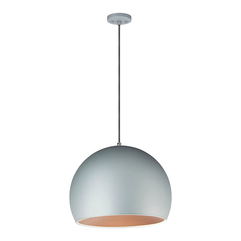 ET2 Contemporary Lighting E24926-DGCOF 20" Palla LED Single Pendant Ceiling Light - Finish: Dark Grey and Coffee