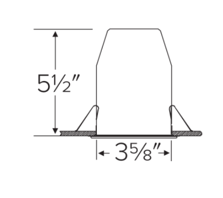 Elco Lighting E24V390RICA 24V DC 3" Remodel Dedicated LED IC Airtight Housing, Wattage 14W, Voltage 24C DC