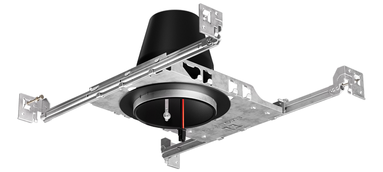 Elco Lighting E24V490ICA 4″ New Construction IC Airtight Housing – 24V DC, 18W Max, ENERGY STAR® Certified, Title 24 Compliant, Damp Rated, Black (Koto™ Module Compatible)