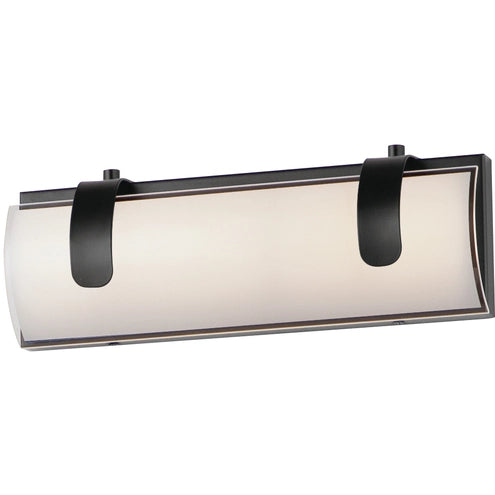 ET2 Contemporary Lighting E25131-92BK Clutch LED 13 inch Black Bath Vanity Wall Light