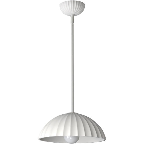 ET2 Contemporary Lighting E25141-CHK Basilica LED 13.75 inch Chaulk White Single Pendant Ceiling Light