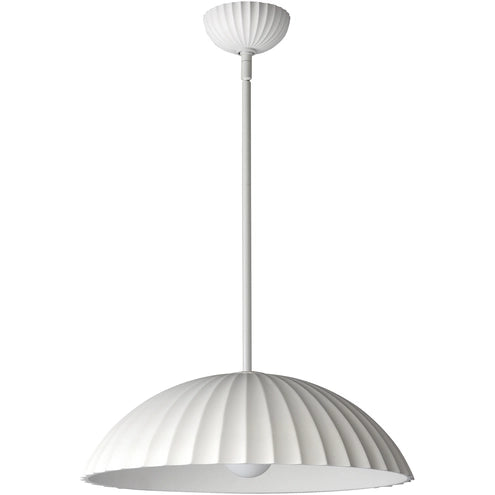 ET2 Contemporary Lighting E25142-CHK Basilica LED 19.5 inch Chaulk White Single Pendant Ceiling Light