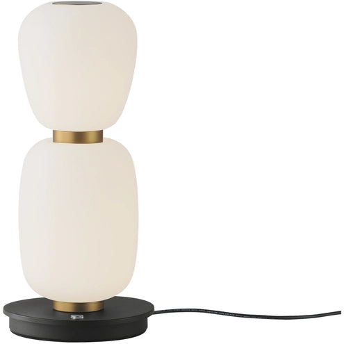 ET2 Contemporary Lighting E25166-92BKGLD Soji LED 4.75 inch Black and Gold Single Pendant Ceiling Light in Black/Gold, Satin White