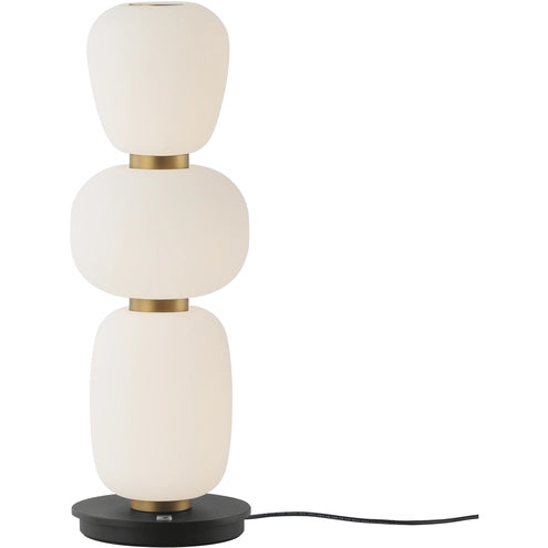 ET2 Contemporary Lighting E25167-92BKGLD Soji LED 4.75 inch Black and Gold Single Pendant Ceiling Light in Black/Gold, Satin White