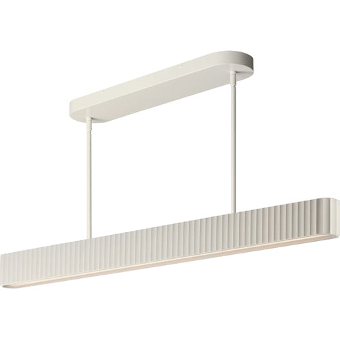 ET2 Contemporary Lighting E25176-CHK Delphi LED 47.25 inch Chaulk White Linear Pendant Ceiling Light