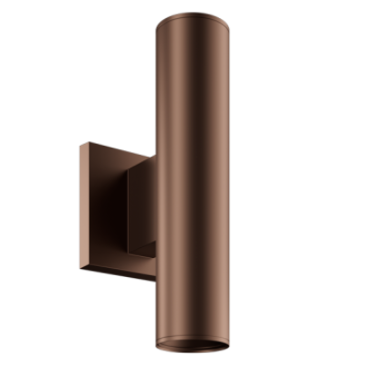 Elco Lighting E25ABZ-0730 2" Koto Sylo™ Wall Mount, Wattage 10.5W, Color Temperature 3000K, Lumens 750 lm, Voltage 120V, Dimming Triac/ELV, Beam Angle 38° All Bronze