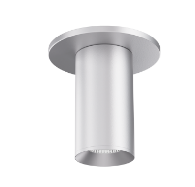 Elco Lighting E25FS-09SD 2" Koto Sylo™ Surface Mount, Lumens 950 lm, Sunset CCT, W/ 38 Degree Beam Angle Lens, Silver Finish