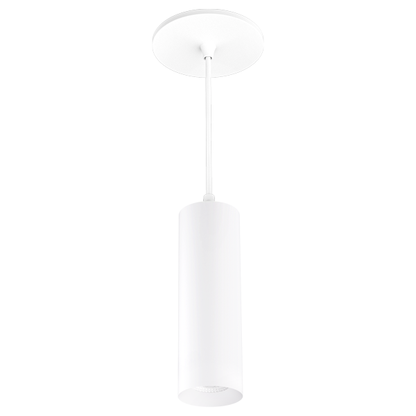 Elco Lighting E25PB-0730-12 2″ Koto Sylo™ Pendant, 750lm, CCT 3000K, 38° Beam Angle, All Black w/ 12" stem