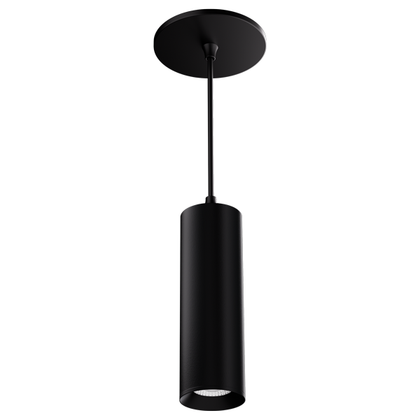 Elco Lighting E25PB-09SD-24 Works with Koto™ Standard LED Module – 10.5W – 950 lm – Sunset – 38° Beam Angle – Dimmable – 24" Stem – Black