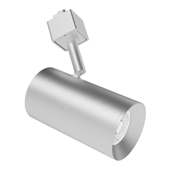 Elco Lighting E25TS-10CT5-12 Koto Sylo™ - 2" Track Head - 12.5W - 1000 lm - 2700K-5000K - 120V - 10°-60° Beam - 12" Stem Option - 90° Tilt - Silver