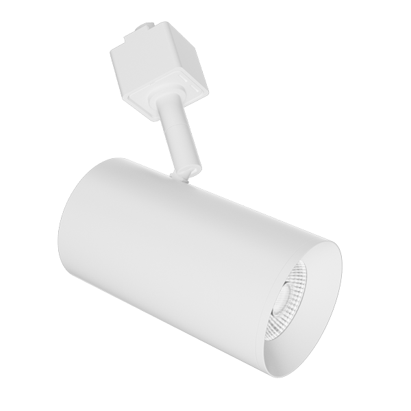 Elco Lighting E25TW-1335 2″ Koto Sylo™ Track Head LED – 12.5W, 1350 Lumens, 3500K, Triac/ELV Dimmable, 10° - 60° Adjustable Beam, CRI 95, 120V, cUL Damp Rated, All-White