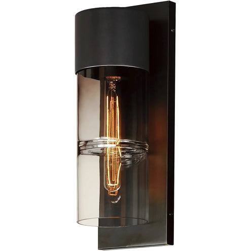 ET2 Contemporary Lighting E26144-142BK Smokestack LED 16.75 inch Black Outdoor Wall Mount