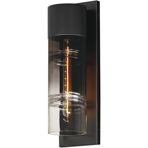 ET2 Contemporary Lighting E26146-142BK Smokestack LED 20 inch Black Outdoor Wall Mount