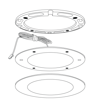 Elco Lighting E363BZ 3-Puck Light Kit with Driver Included, Sedum™ Mini Super Slim Round Undercabinet LED Puck Lights, Color Temperature 3000K, Lumens 170 lm, All Bronze