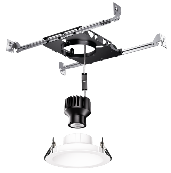 Elco Lighting E2CKTAF35DX 2 Inch LED Recessed Housing, Watt 32W, 4CCT, 3500lm, 120V-277V