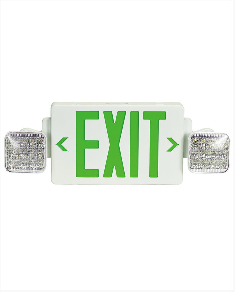 Cyber Tech Lighting E2FLEDX-GR 2.4W LED Exit Sign with Adjustable Lighting Head - Green Letter