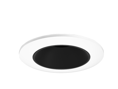 ELCO Lighting E2L10NF27B 2" Round Reflector Teak™ LED Light Engine , 10.5 To 12.5 Watts , 2700K , 850-1100lm , 28 Deg , Black with White Trim Finish